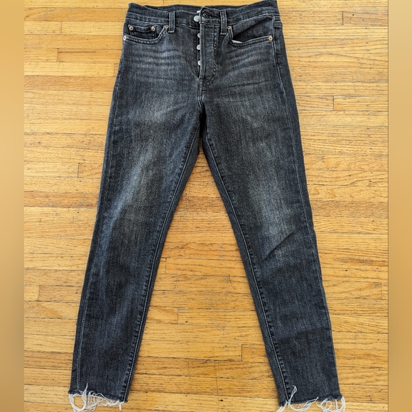 Levi's Wedgie Skinny Grey Denim 27 - Picture 6 of 6
